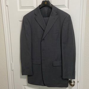 Mantoni 2 Piece 100% Wool Executive Suit Jacket size 40 - Waist size 34